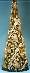 Комплект украшений  Конус 2,5 украшенный Магия золота