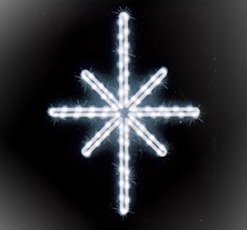 Мотив «Полярная звезда» 50х38см, LED белый