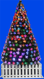 Ель оптоволоконная "Радуга", цвет мультиколлор, 90 см