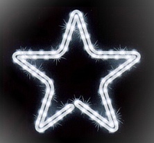 Мотив «Звезда» 43см, LED белый