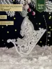 Новогодняя акриловая елочная игрушка "Санки"