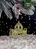 Елочное украшение "Тыква-карета" ,10 см