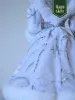 Снегурочка конфетница Царь Елка , в серебряной шубе 35 см 