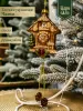 Новогодняя стеклянная елочная игрушка "Часики" 