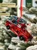 Новогодняя стеклянная елочная игрушка "Машина" 