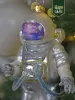 Новогодняя стеклянная елочная игрушка "Космонавт" 