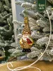 Новогодняя стеклянная елочная игрушка "Домовой" 