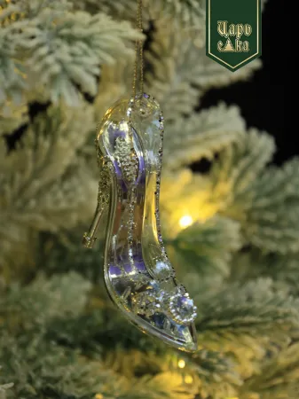 Елочное украшение "Хрустальная туфелька" ,8 см