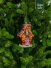 Новогодняя стеклянная елочная игрушка "Пряничный домик" 