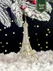Елочное украшение "Эйфелевая башня", 14 см