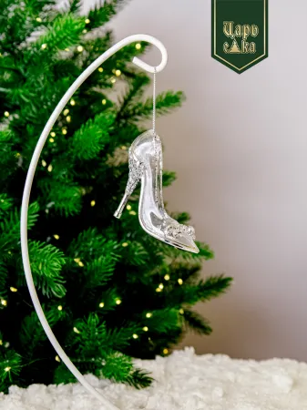 Елочное украшение "Хрустальная туфелька" ,8 см
