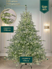 Ель искусственная Царь Елка Ассоль заснеженная с освещением 230 см