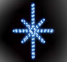 Мотив «Полярная звезда» 50x38см, LED голубой