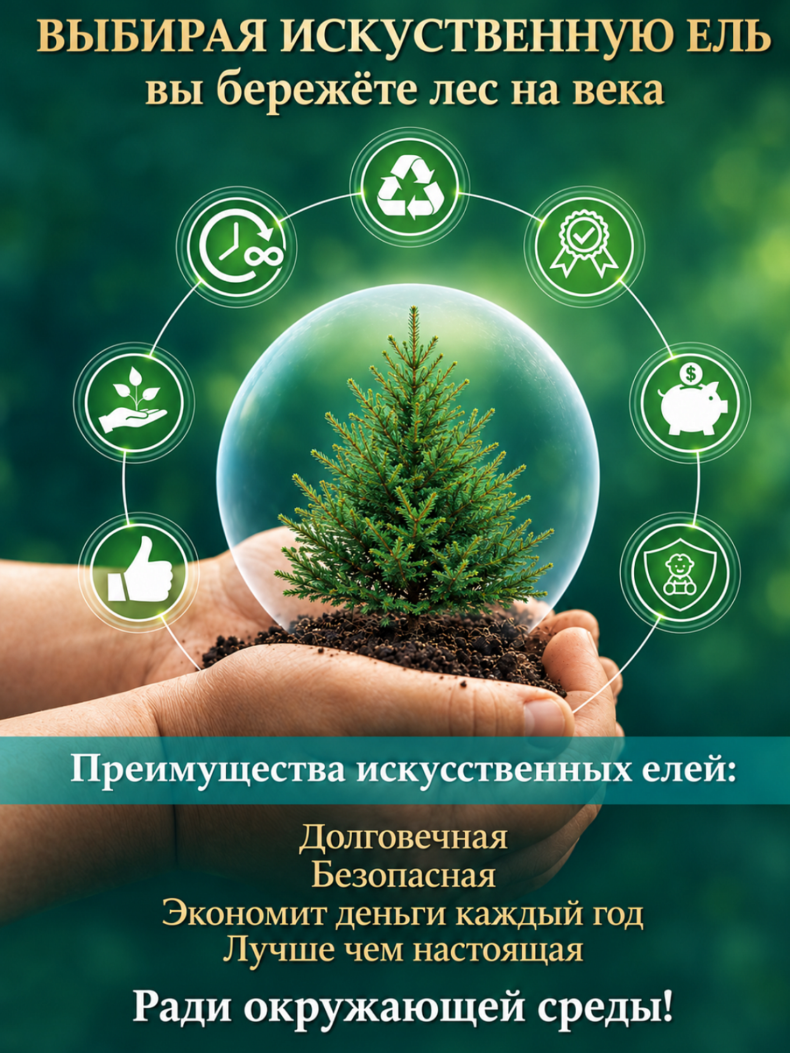 Ель искусственная Царь Елка Пихта Нордмана